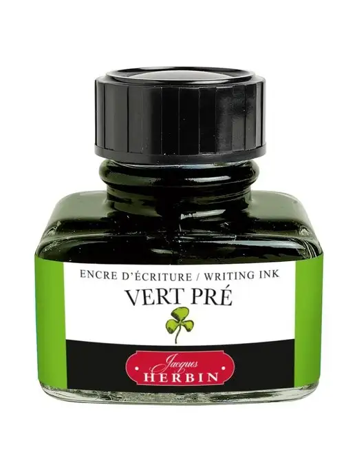 Herbin Чернила в банке 30 мл, Vert pré Салатовый, 30 мл