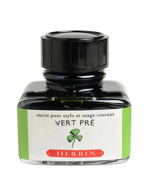 Herbin Чернила в банке 30 мл, Vert pré Салатовый, 30 мл, фото 4