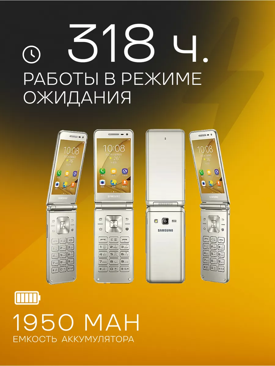 Samsung Galaxy Folder SM-G1600 Мобильный телефон раскладушка 137171606  купить в интернет-магазине Wildberries