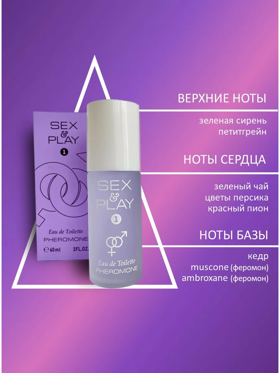 Духи с феромонами SEX PLAY 1 60 мл SEX&PLAY 137220532 купить за 411 ₽ в  интернет-магазине Wildberries