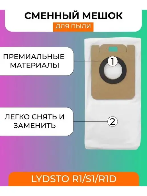 Mituroom Аксессуары для робота пылесоса Xiaomi, Lydsto R1, 6 шт, фото 7