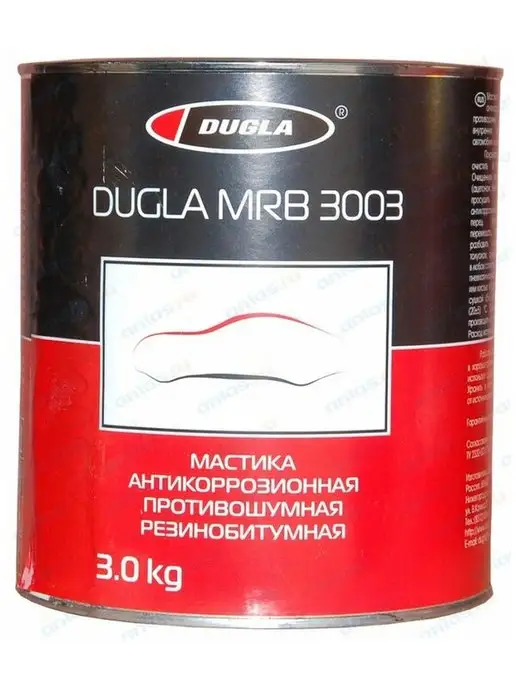 DUGLA Мастика резинобитумная (2,2кг), 3 кг