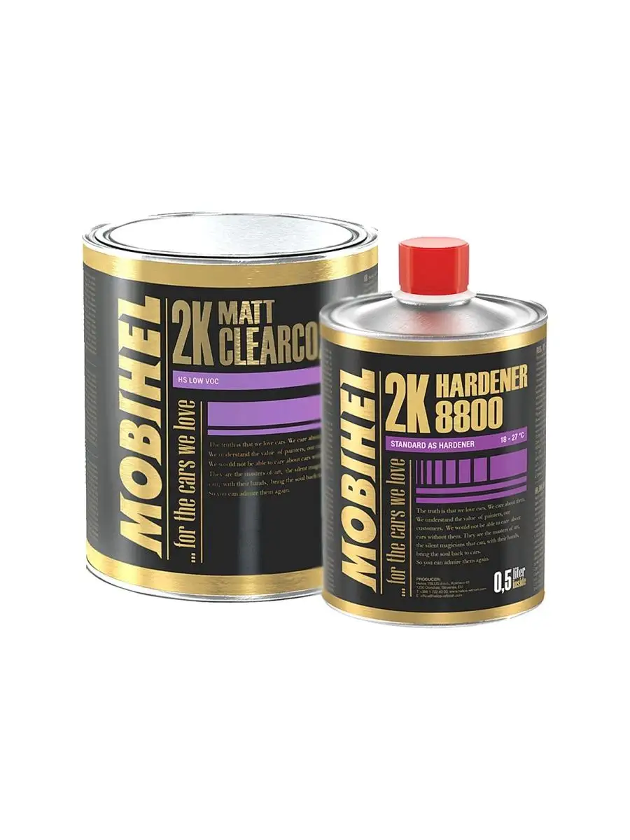 HELIOS MOBIHEL Matt 2+1 Clearcoat Матовый лак 1 л. + 0,5 л. Helios Mobihel  137404134 купить в интернет-магазине Wildberries