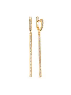 Серьги длинные/висячие/висюльки/с камнями серебро 925 Gold Plaza Jewelry 137433306 купить за 777 ₽ в интернет-магазине Wildberries