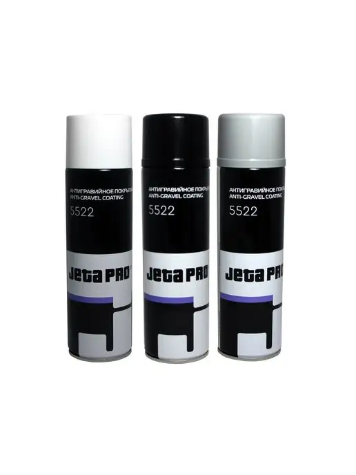 JETA PRO Антигравийное покрытие Спрей Черный, черный