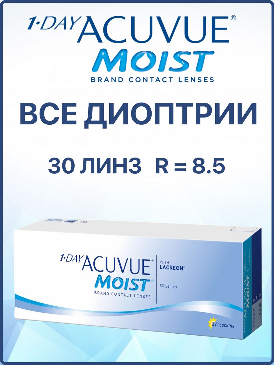 Линзы Air moist 1 Day Premium. Acuvue 1-Day moist.