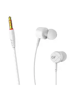 Наушники проводные GFPower M05 (гарнитура) GFPower. Цвет белый. Вид 4.