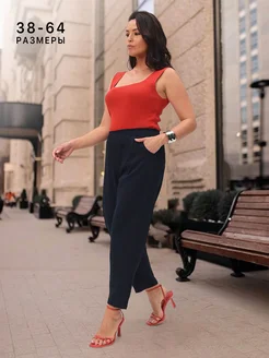 Брюки бананы летние больших размеров Fashion Fit 390161957 купить за 1 046 ₽ в интернет‑магазине Wildberries