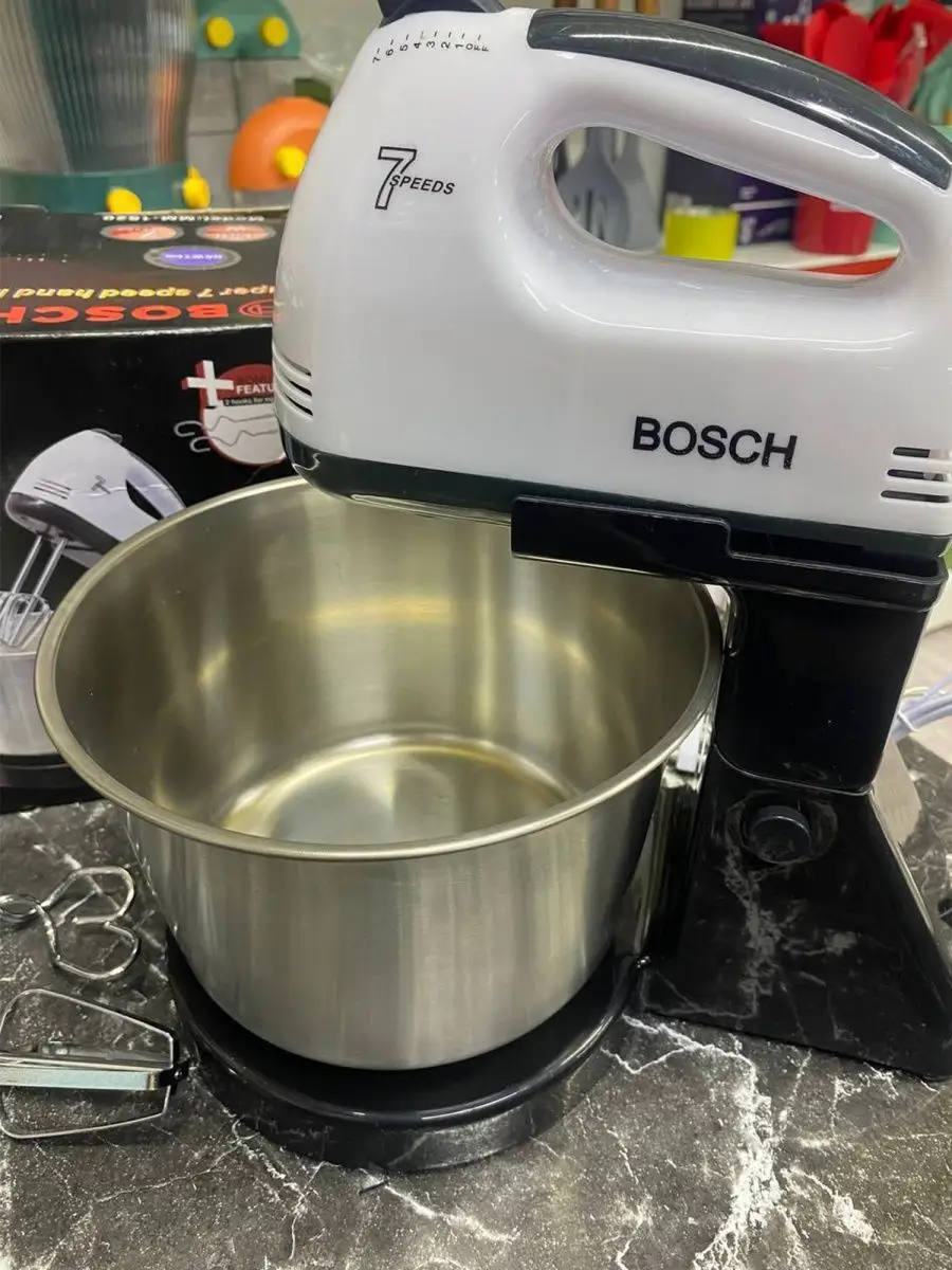 Кухонный миксер тестомес со съёмной чашей MM-1520 Bosch 137534741 купить в  интернет-магазине Wildberries