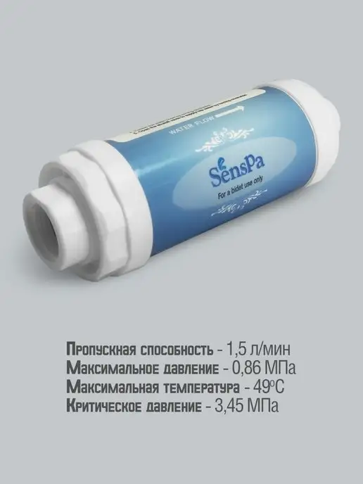 Senspa Сменный фильтр для электронной крышки-биде, вариант, фото 4