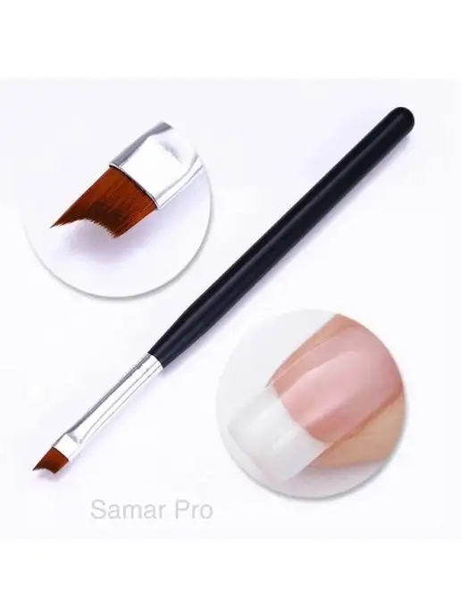 Samka Beauty Кисть для дизайна ногтей, для френча, вариант, фото 2