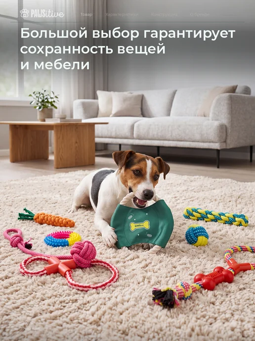 PAWSitive Игрушки для собак и щенков набор 10 штук, вариант, фото 8