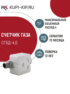 газовый счетчик СГБД-4,0 Элехант 137549566 купить за 1 891 ₽ в интернет‑магазине Wildberries