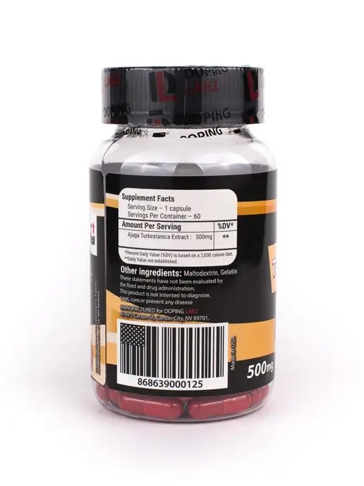 Doping Labz Туркестерон Turkesterone 500 mg, 60 капсул, вариант, фото 5