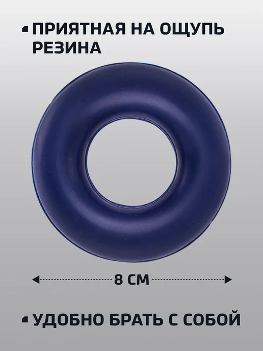 BASEFIT Эспандер кистевой для рук круглый, синий, фото 3