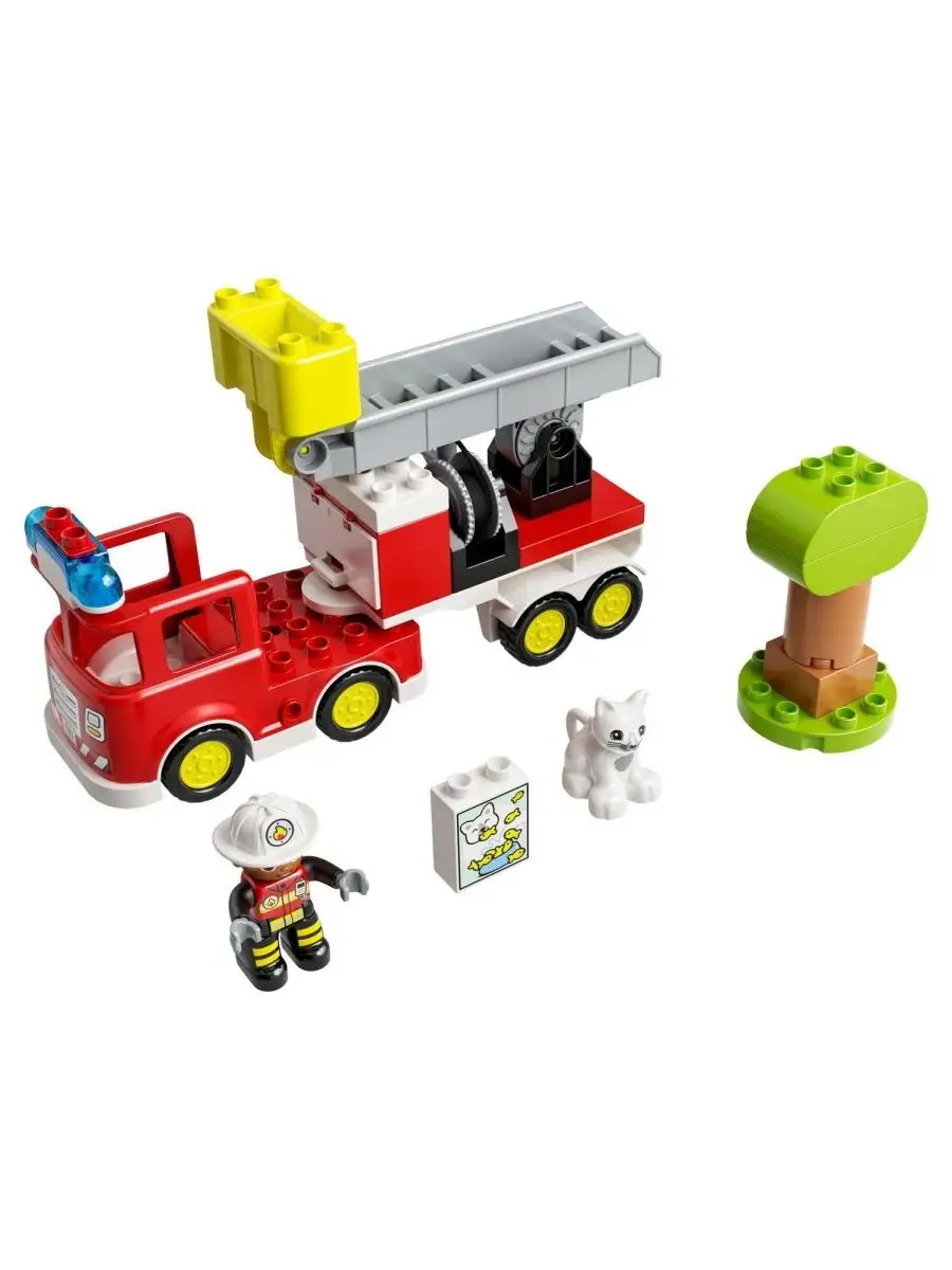 Конструктор LEGO Duplo 10969 Пожарная машина с мигалкой LEGO 137569120  купить за 3 942 ₽ в интернет-магазине Wildberries