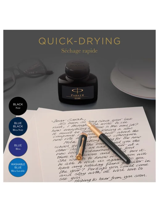 PARKER Чернила Parkеr "Bottle Quink" черные, 57мл, 57 мл, фото 3