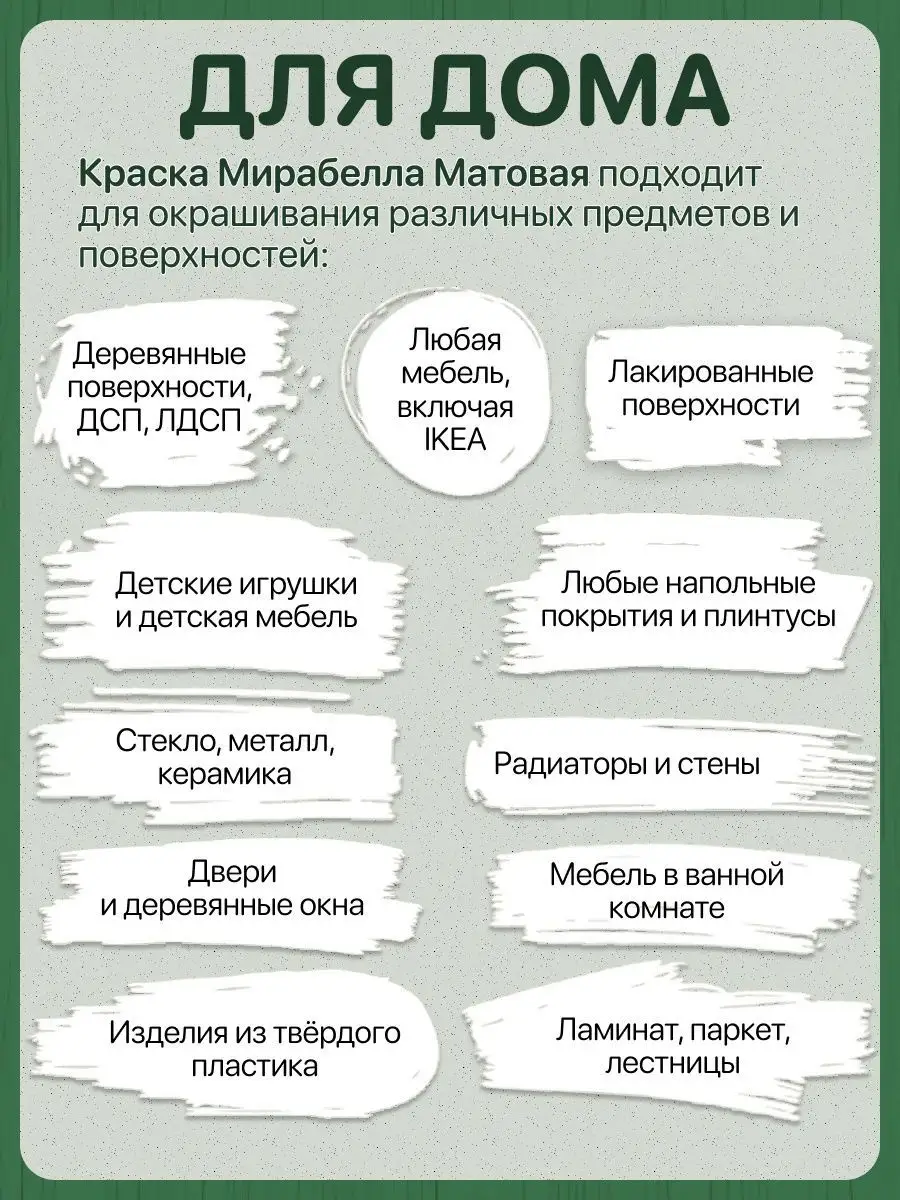 Краска для декора мебели Матовая Темный лес 250 мл Мирабелла 137608800  купить за 821 ₽ в интернет-магазине Wildberries