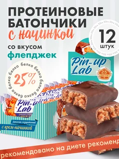 PIN UP LAB Протеиновые батончики Флепджек 12 шт