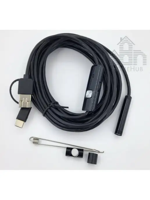 HomeHub Водонепроницаемый эндоскоп-камера с LED подсветкой, 2Мр, 5м, 5 м