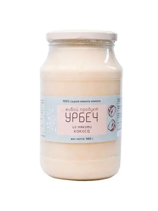 Живой продукт Урбеч из мякоти кокоса 965 гр, 965 г, фото 2