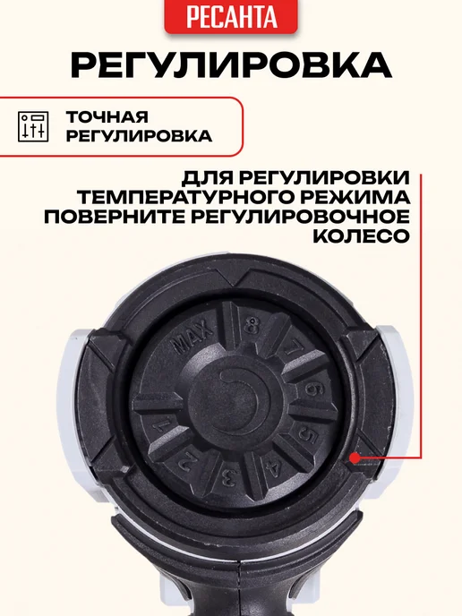 Строительный фен Ресанта ФЭ-2000ЭК, 4 шт, фото 3