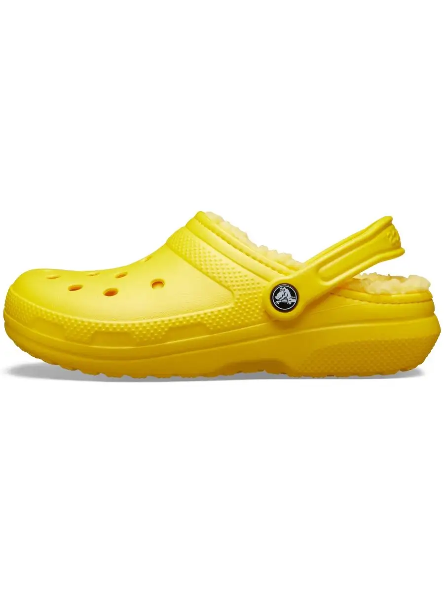 Yellow on sale lined crocs