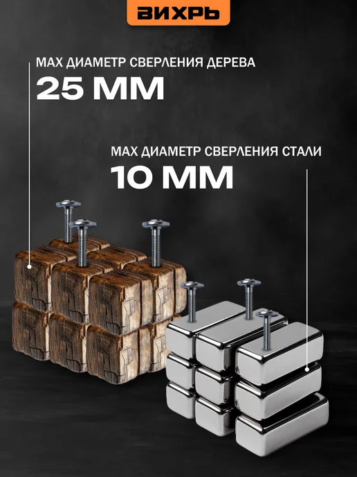 ВИХРЬ Шуруповерт аккумуляторный ДА-14,4Л-2, 14,4 л, фото 3