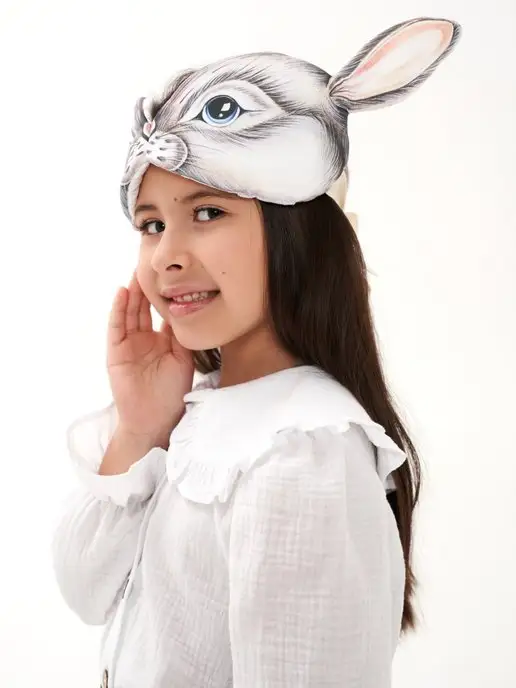 Sharm Kids Маска карнавальная Заяц, белый, фото 2