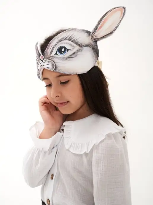 Sharm Kids Маска карнавальная Заяц, белый, фото 7