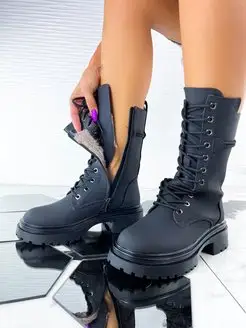 Ботинки женские зимние берцы мартинсы гриндерсы кожаные VanShoes 137672159 купить за 1 600 ₽ в интернет-магазине Wildberries