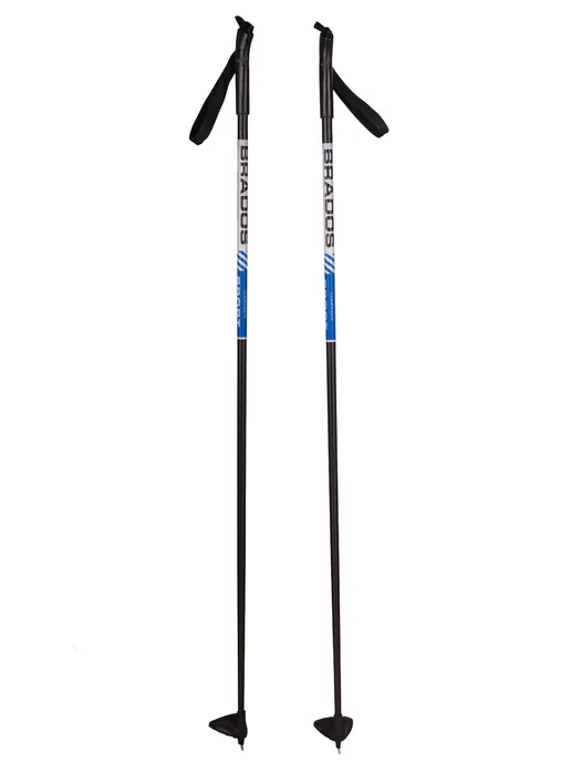 STC Лыжные палки Brados Sport Composite Blue 100% стекловолокно, синий