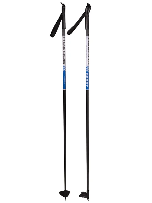 STC Лыжные палки Brados Sport Composite Blue 100% стекловолокно, синий, фото 2