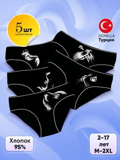 Трусики 5 штук Donella 137693248 купить за 810 ₽ в интернет-магазине Wildberries