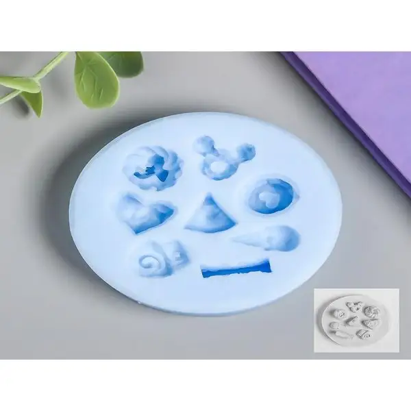 Молд силикон «Печеньки» 1х1 см-1,5х1,5 см