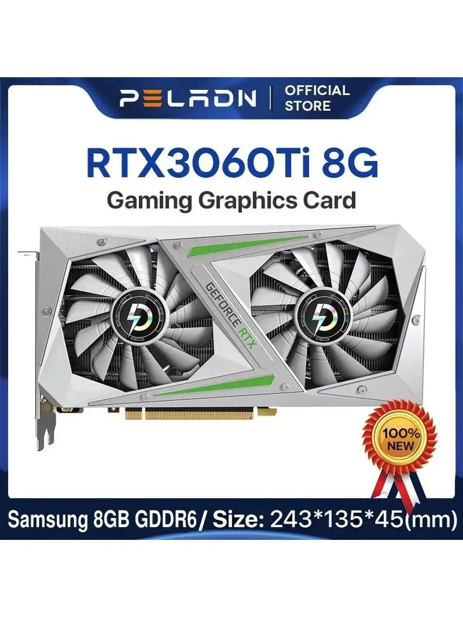 Видеокарта GeForce RTX 3060 Ti 8 ГБ DDR6 3060TI PELADN 137724005 купить в  интернет-магазине Wildberries