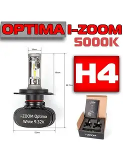 Светодиодная лед лампа Н4 Optima LED i-ZOOM (2шт) OPTIMA PREMIUM 137729148 купить за 1 978 ₽ в интернет-магазине Wildberries