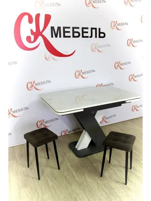 СК-Мебель Табурет для кухни мягкий велюр, коричневый, фото 7