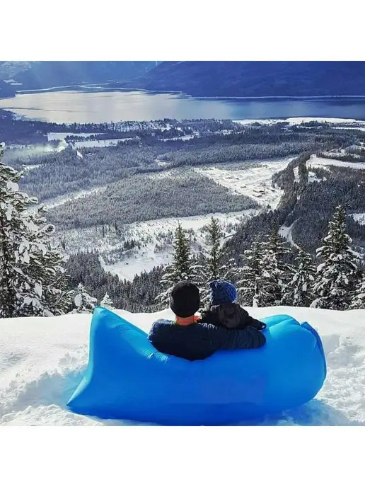 VBeGlad Надувной диван лежак ламзак с колышками 230*90см, 230x90 см, фото 7
