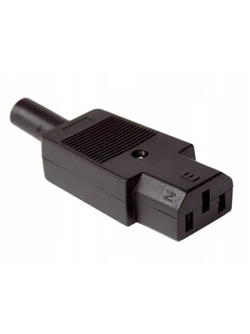 ExpertLand Разъём питания 3 pin для монтажа на кабель 10 А, черный, фото 3