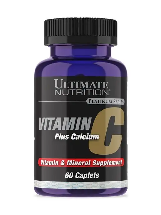 Ultimate Nutrition Витаминно-минеральная добавка Витамин С+Кальций, 60 таблеток, вариант