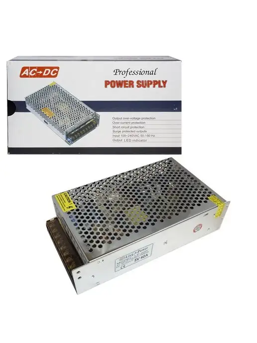 live power Блок питания светодиодных лент 5V 40A 200W, 200 Вт, фото 7