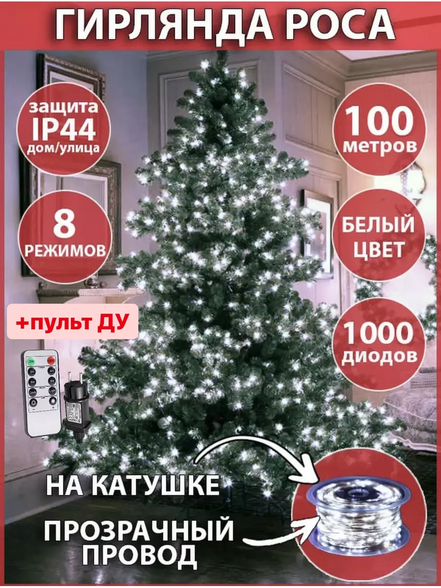 Гирлянда на елку на окно 100м Infinity shopping 137784078 купить за 1 844 ₽  в интернет-магазине Wildberries