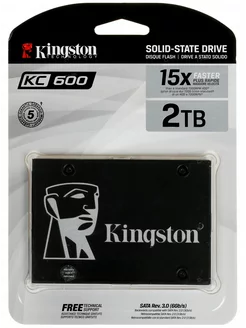 Накопитель внутренний SSD диск 2tb 2.5" SATAIII KC600 Kingston Technology 137784302 купить за 11 060 ₽ в интернет-магазине Wildberries