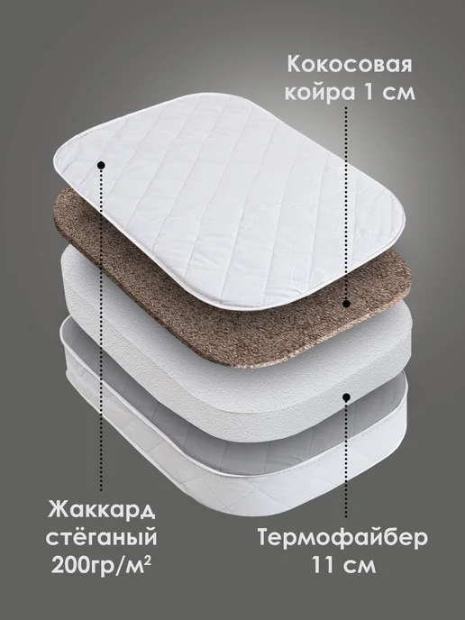 Даримсон матрас в кроватку для новорожденных. 60х120, 85x60, фото 2