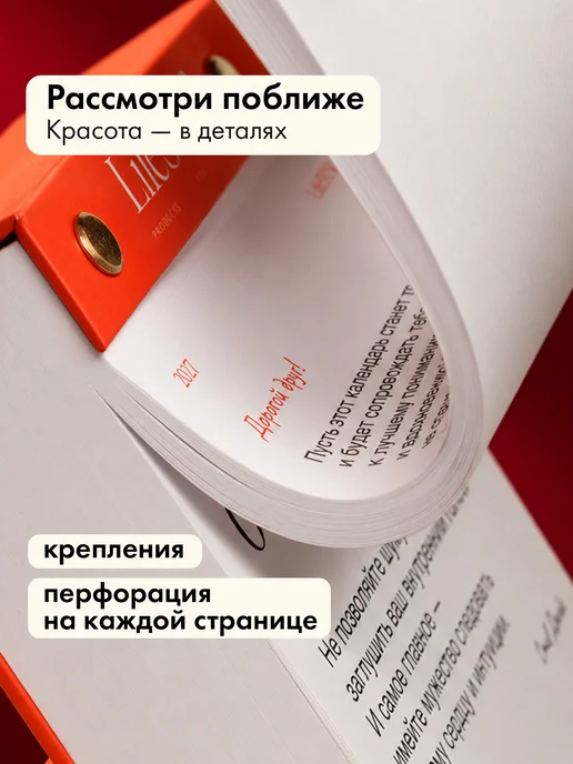 LifeSync Настольный отрывной календарь 2027 Life Sync, белый, фото 6