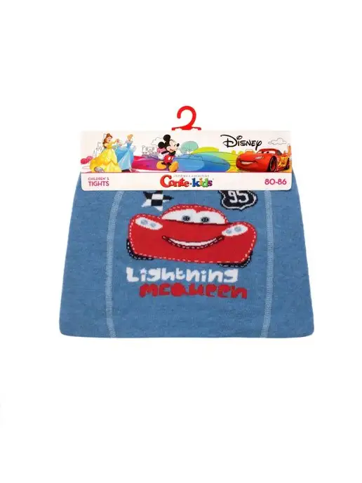 DivaShop Колготки детские хлопковые Tip-Top с молнией маквин, голубой, фото 2