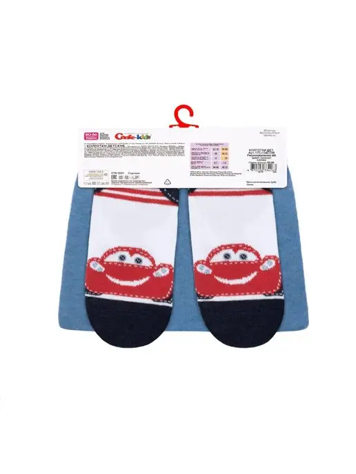 DivaShop Колготки детские хлопковые Tip-Top с молнией маквин, голубой, фото 3