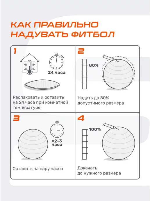 Starfit Фитбол для грудничков спортивный мяч для фитнеса, вариант, фото 5