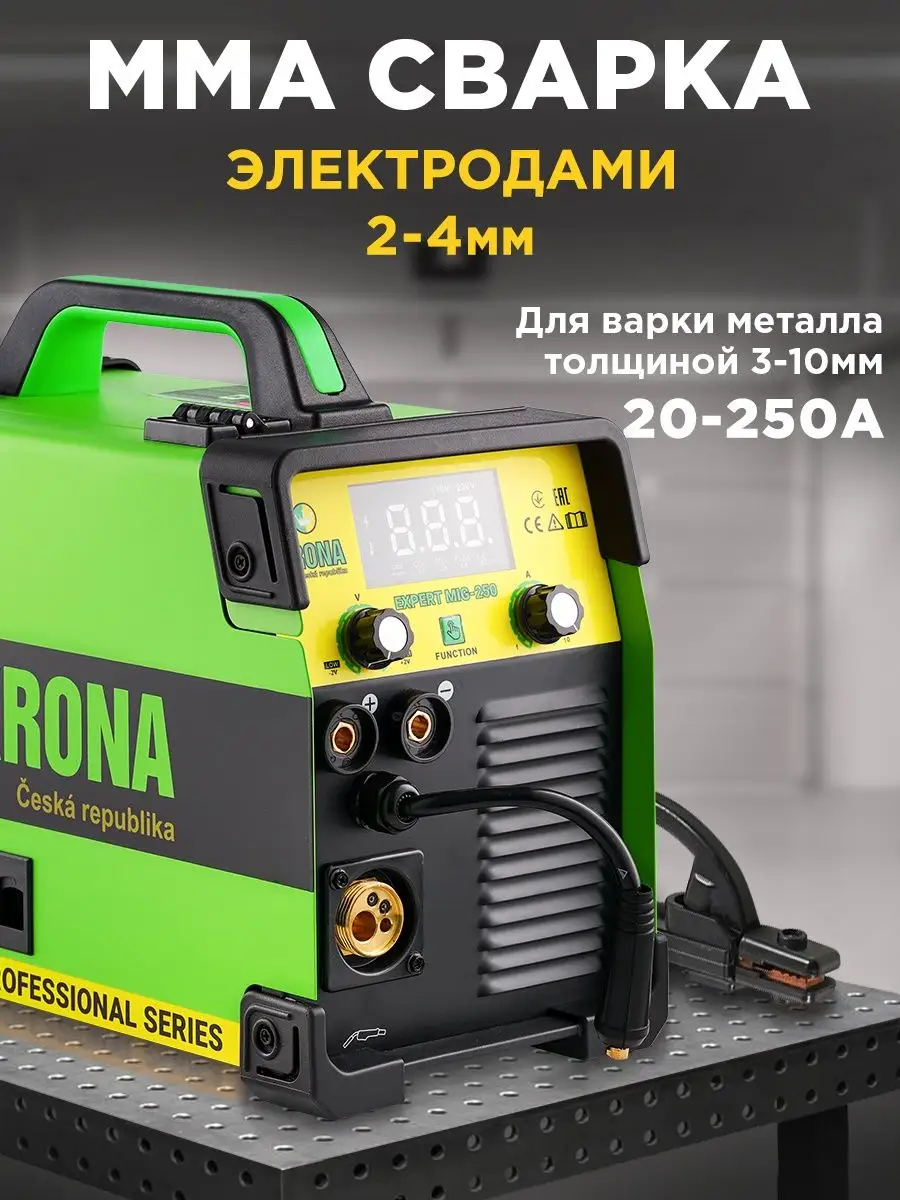 Сварочный полуавтомат инверторный, 250А MIG/MAG/MMA/Lift TIG KRONA  137846868 купить в интернет-магазине Wildberries